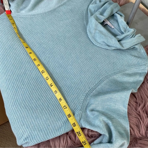 Adrienne Vittadini Blue Cowl Neck long Tunic length Sweater long sleeve - Picture 15 of 15